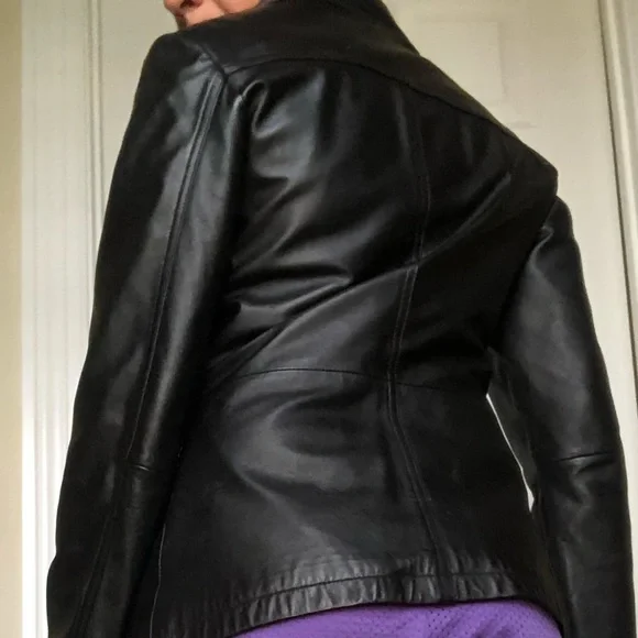 Vintage Wilsons Leather Black Jacket - Picture 3 of 13